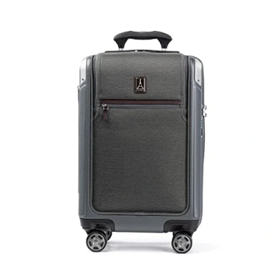 Image of Travelpro Platinum Elite Hardside Expandable Spinner Wheel Luggage TSA Lock Hard Shell Polycarbonate Suitcase, Vintage Grey, Carry on with Laptop Pocket 21 Inch,