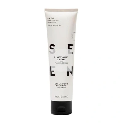 Image of SEEN Blow Out Creme, Fragrance Free Non Comedogenic &amp; Sulfate Hair Cream Reduces Frizz Heat Protectant Safe for Sensitive, Eczema Acne Prone Skin