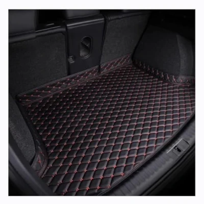 Image of Car Trunk Protector Mat, for BMW X4 2019 2024 Boot Liner Mats Anti Scratch Slip Waterproof Pad Accessories,C Black Red