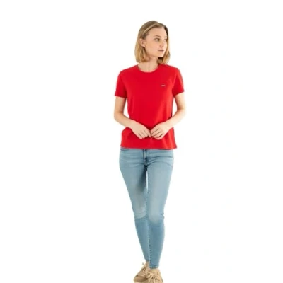 Image of Levi&#039;s Perfect TEE Basic Tshirt, Women&#039;s, Size: XS, Script red