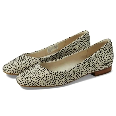 Image of TOMS Women&#039;s Briella Loafer Flat, Fog Flocked Mini Cheetah, 3 UK