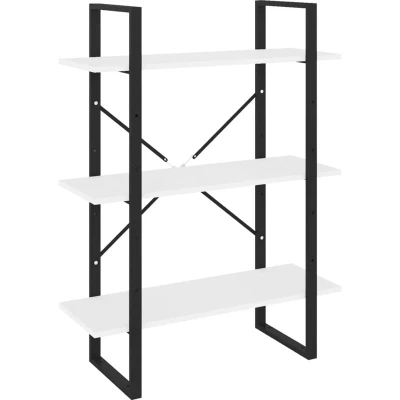 Image of vidaXL Book Cabinet White 80x30x105 cm Engineered Wood