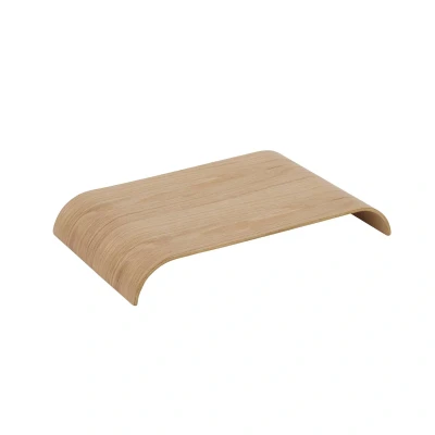 Image of AYTM Curva tray, oak coloured, 41 x 25 5 cm, wood