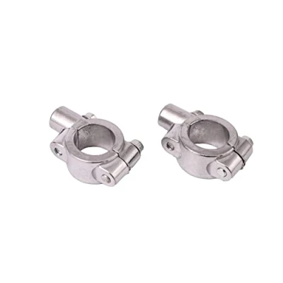 Image of ICT Valvetronix 2x Mirror 10 mm Motorcycle Mount Handlebar Clamp Chrome