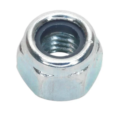 Image of Sealey Nylon Locknut M6 Zinc Pack of 100