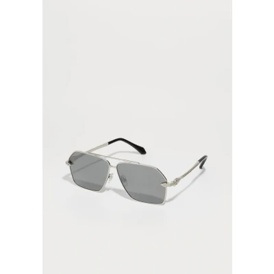 Image of Versace Man VE2284 10006G Sunglasses Metal Silver Grey Pilot Mirrored