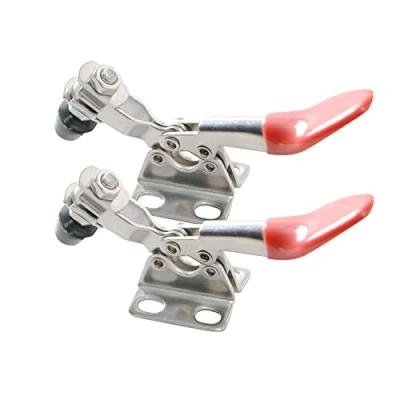 Image of Ohamtes 2PCS 304 Stainless Steel Type 201, 27KG 60 lbs gripping Force, Quick Release Tool, Hand Toggle Locking clamp, Horizontal Tool clamp