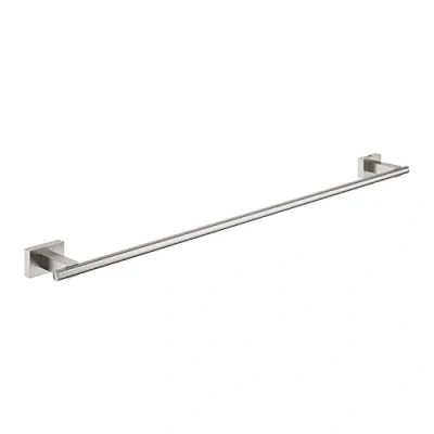 Image of GROHE Essentials Cube Towel Rail In Supersteel Finish Slim and Stylish 40509DC1