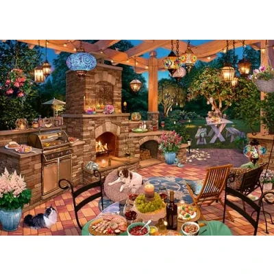 Image of Ravensburger My Haven No.10 The Garden Kitchen 1000 Piece Jigsaw Puzzles for Adults and Kids Age 12 Years Up