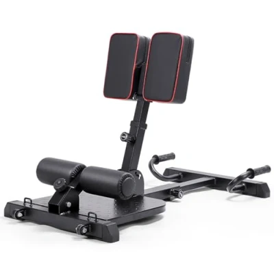Image of leikefitness Deluxe Multi Function Deep Sissy Squat Bench Home Gym Workout Station Leg Exercise Machine White 8400 (Black)