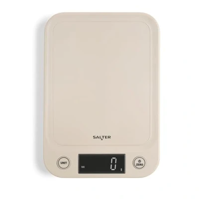 Image of Salter Digital Kitchen Scale Electronic Food Weighing Scales for Liquids and Fluids, Easy Read Backlit Display, Tare/Zero Function, Slim Compact Design, 5KG Capacity, Batteries Included 1067 TFXEU12