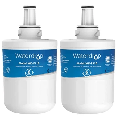 Image of Waterdrop DA29 00003G Fridge Water Filter, Compatible with Samsung® Aqua Pure Plus 00003B DA97 06317A DA61 00159A HAFCU1/XAA HAFIN2/EXP APP100 WF289 (2)