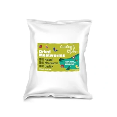 Image of Cutting it Vine Meal Worms (1kg Bag) Dried Mealworms for Birds, Bird Food Wild Garden Birds
