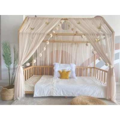 Image of Baby Fancyroom House Bed Canopy, Dusky Pink 340 cm, Polyester, Girly/Princess
