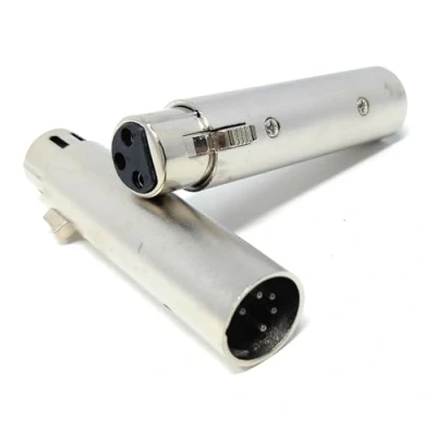 Image of 5 Pin XLR Male to 3 Female DMX Converter Adapter Audio Connector for Stage Lighting, Dimmer Console, Microphone (2)