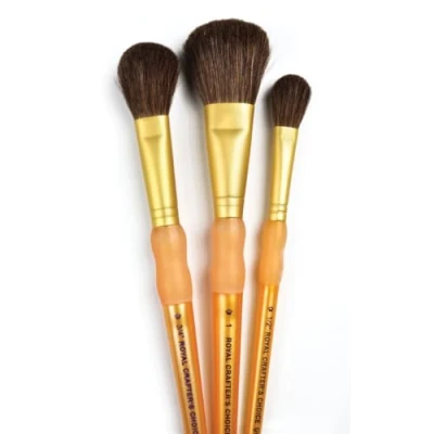 Image of Royal Brush Crafter&#039;s Choice Camel Set, 1/2&quot;, 3/4&quot;, 1&quot;