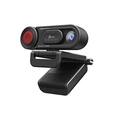 Image of j5create 1080P Dual Mode Webcam and Document Camera with Auto &amp; Manual Focus, Magnetic Privacy Cover for PC, Laptops Live Streaming, Video Calls, Online Meetings, Classes (JVU250)