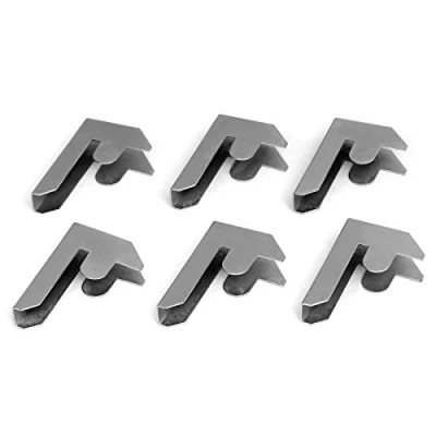 Image of Garage Shelving Bay Connector Clips, Galvanised Steel, Pack of 6 Galwix Storage Connectors