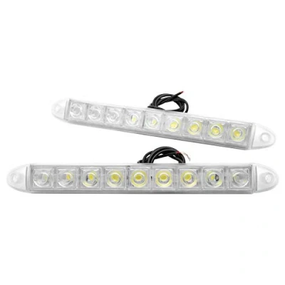 Image of Set of 2 High Power 9LED Daytime Running Lights Universal Fog Beam Car DRL White Strip Light Driving