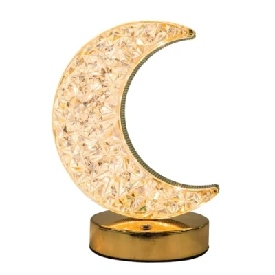 Image of Coopers of Stortford USB Rechargeable Table Lamp Night Light Moon Or Star (Moon)