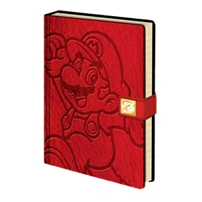 Image of Premium Super Mario A5 Notebook, red