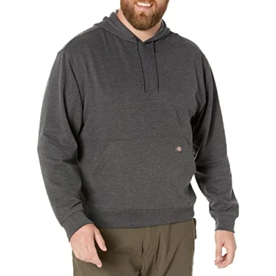 Image of Dickies Men&#039;s Pullover Fleece Hoodie Jacket, Dark Heather, XXL