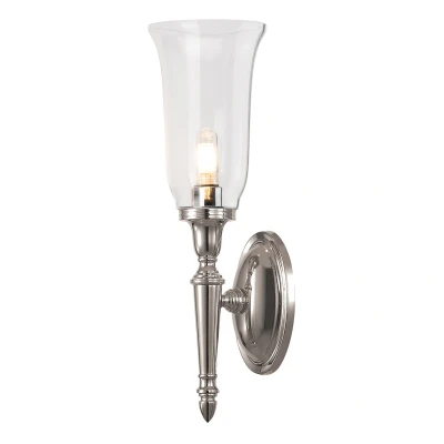 Image of Dryden 1 Light Bathroom Wall Polished Nickel IP44, G9
