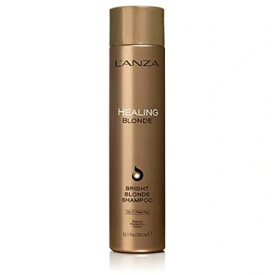 Image of L’ANZA Healing Blonde Bright Shampoo, Formulated for Natural &amp; Decolourized Hair Boosts Shine and Brightness while Healing, with Sulfate free, Paraben Gluten free Formula (300ml)