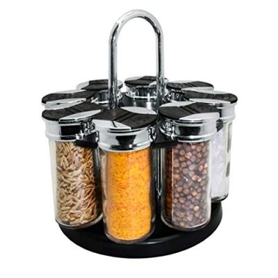 Image of Nerthus FIH 381 8 jars spice carousel. Rotary carousel with