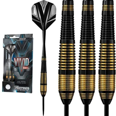 Image of Harrows Vivid Darts Steel Tip Brass Black 25g