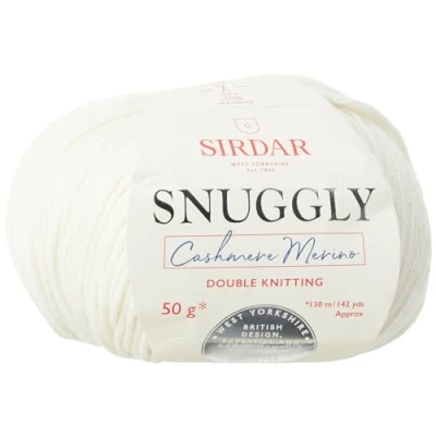 Image of Sirdar Snuggly Baby Cashmere Merino DK Double Knitting, Cream (451), 50g