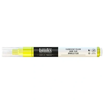Image of Liquitex 2 4 mm Fine Nib Paint Marker Fluorescent Yellow