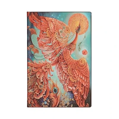 Image of Paperblanks Flexi 12 Month Calendar 2024 Firebird Horizontal Mini (140 x 95), Spanish