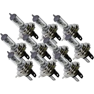 Image of Netagon Branded Long Lasting Replacement Bulbs for Cars, Vans, Vehicles PACK OF 10 (472 H4 12V 60/55W Headlight Bulbs)