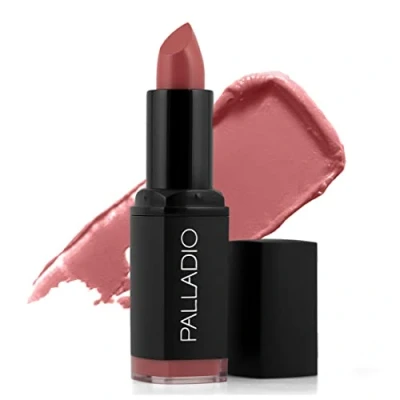 Image of Palladio Herbal Matte Lipstick, Lady Rose, Creamy and Full Coverage Long Lasting Lipstick