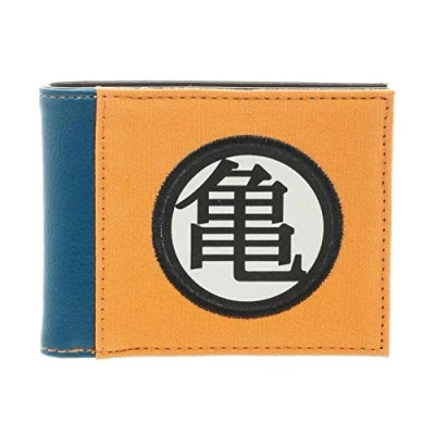 Image of Dragon Ball Z Japanese Logo Nue Official Anime Orange Bifold Wallet