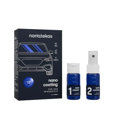 Image of Glass Coating Nanotekas Nano Wiper Windshield Guard and Protect Hydrophobic Window Rain Repellent Spray
