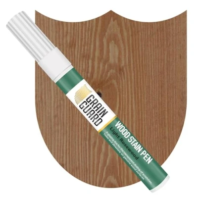 Image of GRAIN GUARD Wood Stain Touch Up Marker Pens LIGHT ROSEWOOD For Touching &amp; Staining Scratches, Scuffs, Marks Dents Wooden Floors, Furniture, Doors, Windows Fast Drying Waterproof