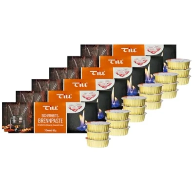 Image of Till Fondue Gel 3 x 80g pots per Pack Different Sets (6X Set of (18 Pieces))