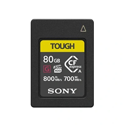 Image of Memory UK 80GB TOUGH CFexpress Type A Flash Card VPG400 High Speed G Series with Video Performance Guarantee (Read 800MB/s and Write 700MB/s) CEA G80T