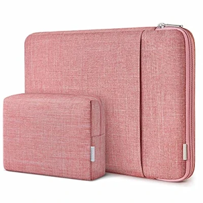 Image of Inateck 360 Protection 13 Inch laptop Case Sleeve Compatible with MacBook Air M3/M2/M1 2024 2018,13 Pro M2/M1 2022 2016, 12.3 Surface 11/10/9/X/8/7/6/5/4/3, XPS 13, Red
