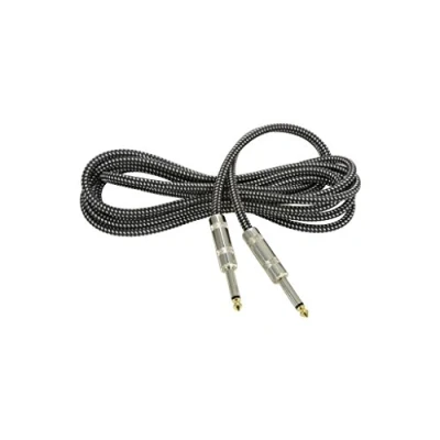 Image of Chord Premium Retro Guitar Lead Black &amp; White 3.0m