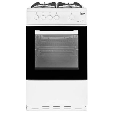 Image of Beko KSG580W 50cm Single Cavity Gas Cooker in White 4 Hotplate Burners