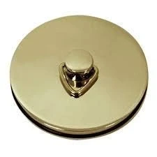 Image of Sink Bath Basin Shower Plug Stopper Brass 45mm 1.3/4 inch with 450mm 18 Polished Ball Chain and S Hook