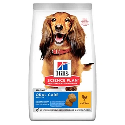 Image of Hills Science Plan Adult Oral Care Medium Chicken Dry Dog Food 12kg