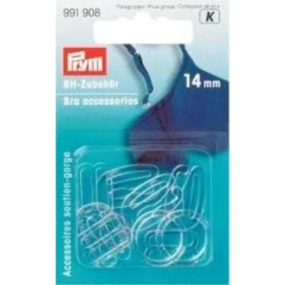 Image of Prym Bra Accessories, 14mm, KST, Transparent, 10 Stück