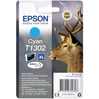Image of Epson Ink Cyan T1302XL (C13T13024012)