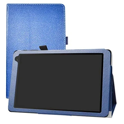 Image of LFDZ Case for Alcatel 1T 10inch,Slim Folio Folding Stand PU Leather Cover 10&quot; 8082 10inch Tablet (Not fit 7&quot; 7 inch 8068/ 10T / Smart),Dark Blue