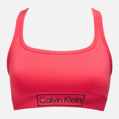 Image of Calvin Klein Women&#039;s Bra Unlined Bralette Everyday Comfort Pull On Womens Underwear for Women Pink Splendor XS