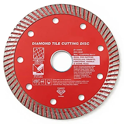 Image of DEKTON DT80470 Diamond Tile Cutting Disc, Black/Red, 4.5 inch